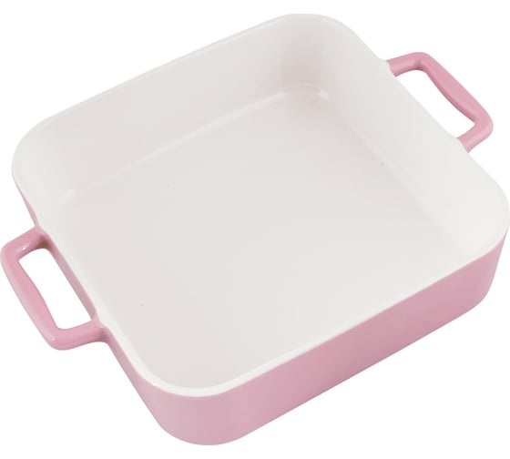 Керамическая форма appetite квадратная, 33x27x6,5 см, розовый twist YB00033S-PN