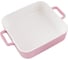 Керамическая форма appetite квадратная, 33x27x6,5 см, розовый twist YB00033S-PN 2
