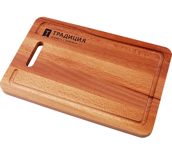 Разделочная доска Традиция готовить с любовью, бук, 32x21x1,6 см 01-1т