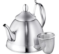 Заварочный чайник Regent inox 1.2 л, с ситечком, tea 93-TEA-44