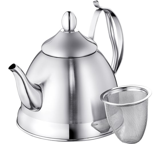 Заварочный чайник Regent inox 1.2 л, с ситечком, tea 93-TEA-44