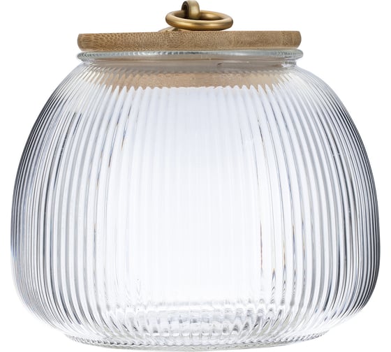 Банка Regent inox стеклянная, с бамбуковой крышкой, 950 мл, linea lantern 93-HO-LA-02-950