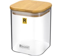 Банка для сыпучих продуктов Regent inox стекло, 0,75 л, linea desco 93-DE-CA-04-750