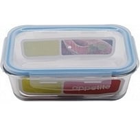 Стеклянный контейнер appetite прямоугольный, 640 мл, синий SL640RB