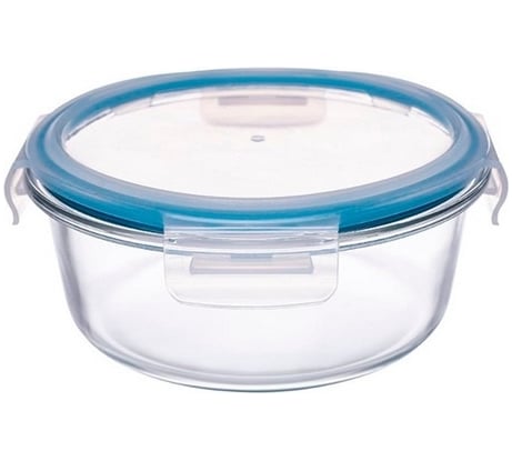 Стеклянный контейнер appetite круглый, 620 мл, голубой SL620CLB