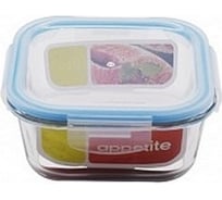 Стеклянный контейнер appetite квадратный, 800 мл, синий SL800SB