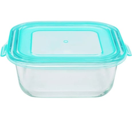 Стеклянный контейнер appetite квадратный, 520 мл, голубой SL520SLB
