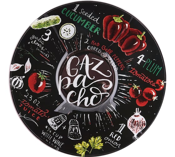 Набор салатников appetite стекло, 3 предмета, gazpacho ST-05-GZ