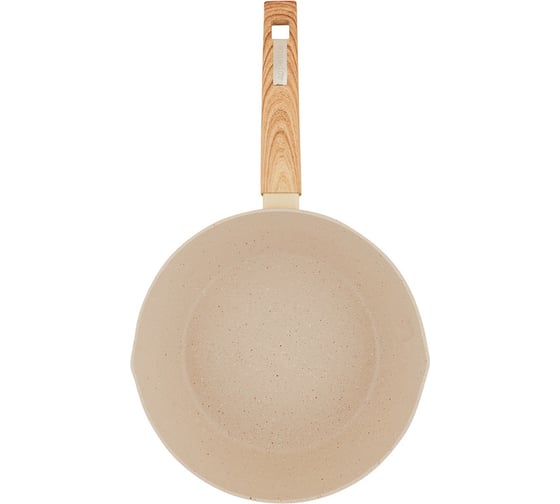 Сковорода с антипригарным покрытием appetite глубокая, 20 см, cream stone CR2201