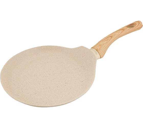 Блинница с антипригарным покрытием appetite 22 см, cream stone CR6221