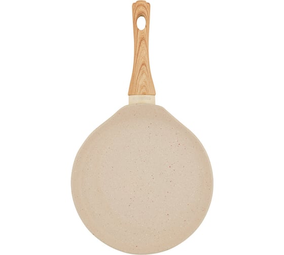 Блинница с антипригарным покрытием appetite 22 см, cream stone CR6221