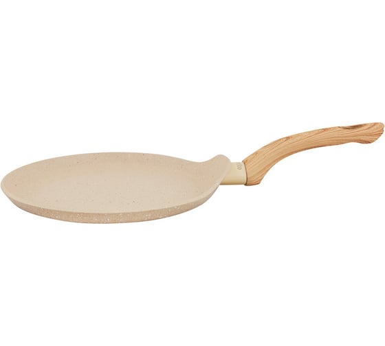 Блинница с антипригарным покрытием appetite 22 см, cream stone CR6221