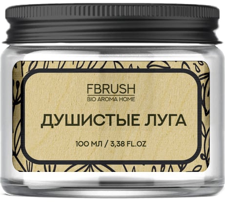 Соевая свеча Fbrush BIO AROMA HOME Душистый луг 100 мл SBIO100-7