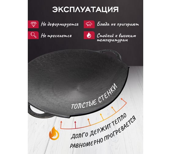 Чугунный садж Davr Metall davrmetall 35 см садж35см