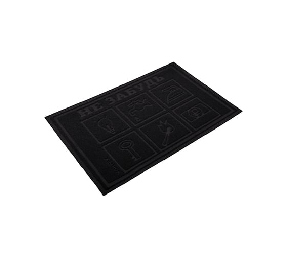 Придверный коврик VORTEX COMFORT 40х60 см, Не забудь серый 22381