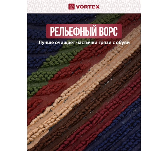 Придверный коврик VORTEX COMFORT 40х60 см 22384