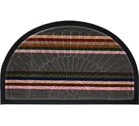 Придверный коврик VORTEX COMFORT 45х75 см, полукруг серый 22387