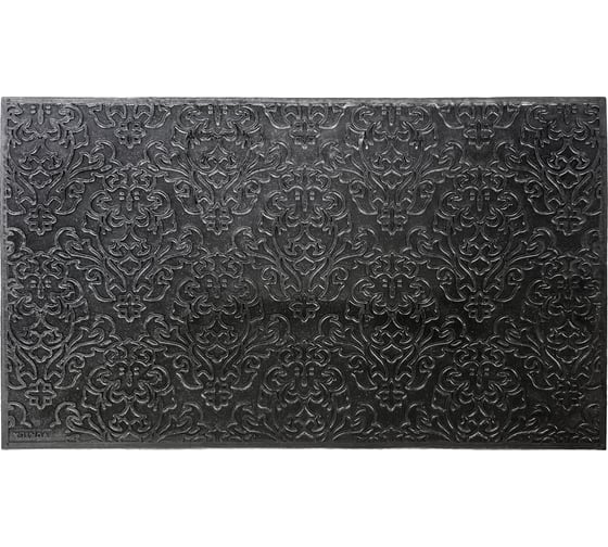 Придверный коврик VORTEX 35х60 см, черный, узор 22461