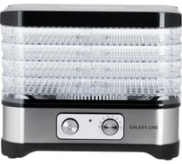 Электросушилка для овощей и фруктов Galaxy LINE GL 2639 500 Вт, регулятор температуры 35-70 C, конвекция, защита от перегрева 7020926390