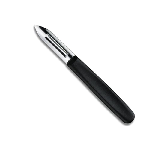Нож для очистки картофеля Victorinox 2 режущих стороны, черный, 5.0203