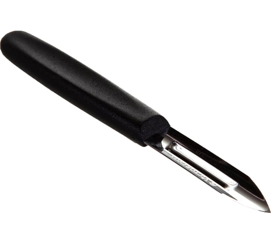 Нож для очистки картофеля Victorinox 2 режущих стороны, черный, 5.0203