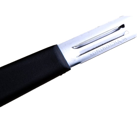 Нож для очистки картофеля Victorinox 2 режущих стороны, черный, 5.0203