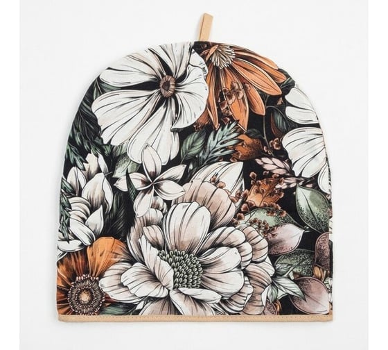 Грелка на чайник Этель Meadow flower 28x28 см, 100% хлопок, саржа 190 г/м2 7560473 1