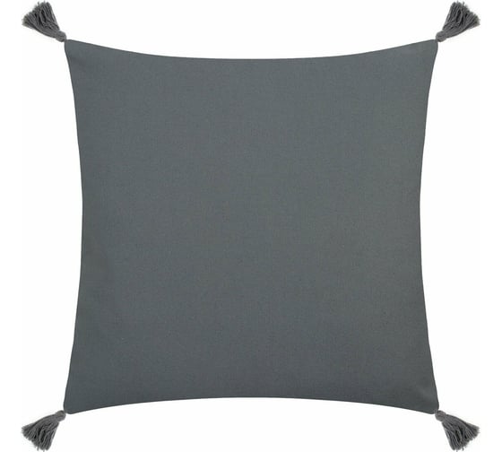 Декоративная наволочка Этель сканди 45х45 см, серый, 100% п/э 9656450 1