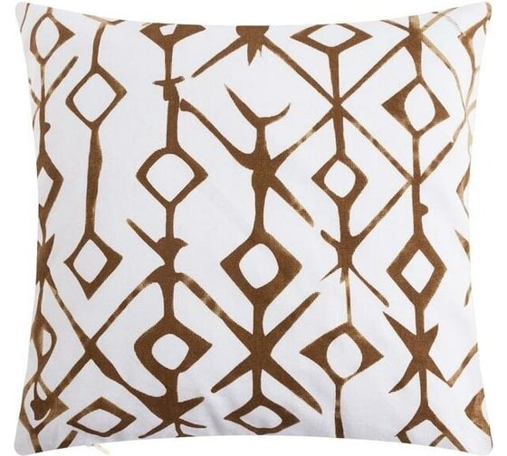 Декоративная наволочка Этель 40x40 см, Ethnos beige, 100% хлопок 5084356
