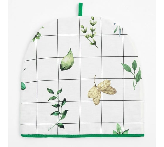 Грелка на чайник Этель Flora 28x28 см, 100% хлопок, саржа 190 г/м2 7561824 1