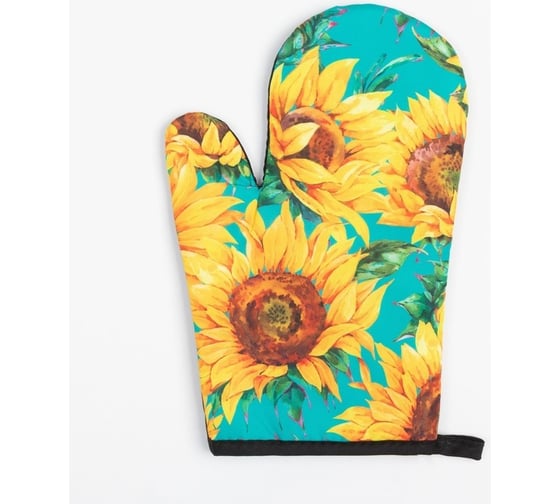 Варежка Этель Подсолнухи 26х16 см, 100% полиэстер 7505013 1