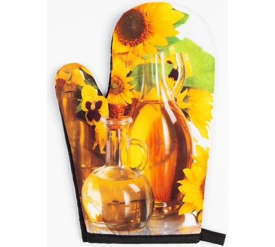 Варежка Этель Подсолнухи 26х16 см, 100% полиэстер 9094041 1