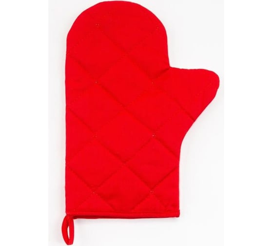 Варежка-прихватка Этель LOVE 20x28 см, саржа, 100% хлопок, ватин 250 г/м2 5240048