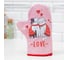 Варежка-прихватка Этель LOVE 20x28 см, саржа, 100% хлопок, ватин 250 г/м2 5240048 4