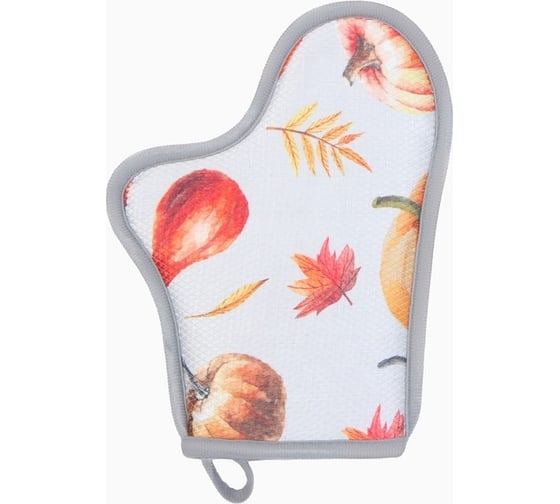 Варежка-прихватка Этель Тыквы 27x20 см, 100% полиэстер 9788442 1