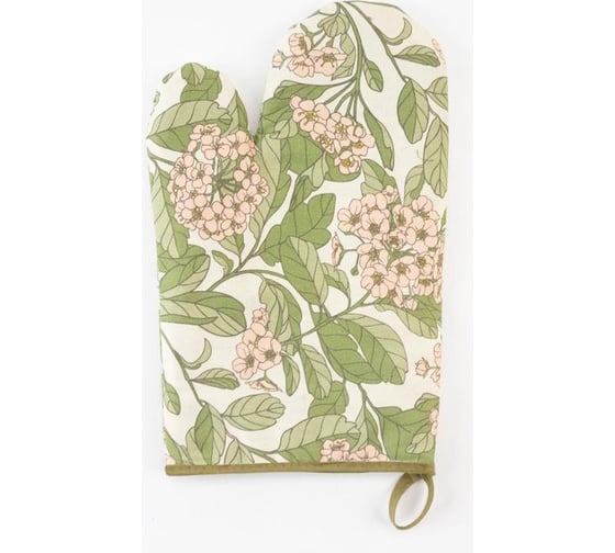 Варежка-прихватка Этель Spring garden 20x27см,100% хлопок, саржа 190 г/м2 5511211 1