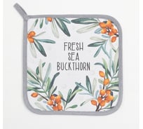 Прихватка Этель Berry garden 19x19 см, саржа, 100% хлопок, ватин 250 г/м2 7011762