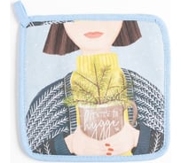 Прихватка Этель Hygge 17x17 см, саржа, 100% хлопок, ватин 250 г/м2 7574569