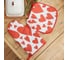 Прихватка Этель Red hearts 19x19 см, 100% хлопок, ватин 250 г/м2, двухсторонняя 5376654 4