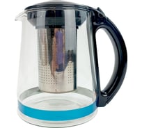 Заварочный чайник ND Play белый, 700 мл, с ситечком, 13,9x10,6x8,1 см, в подарочной упаковке, стекло 309860