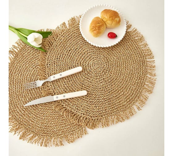 Набор подставочных салфеток Homium Round Collection 2 шт., круглые set2matwicker01