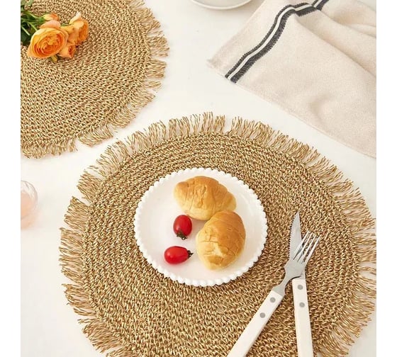 Набор подставочных салфеток Homium Round Collection 2 шт., круглые set2matwicker01