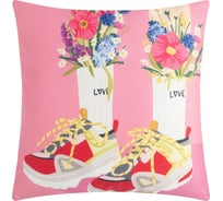 Подушка Этель Love, 40x40 см, 100% п/э, велюр 9470603