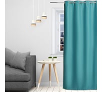 Портьерная штора Этель 270х300 см, блэкаут на люверсах, цвет изумрудный, плотность 210 г/м2, 100 полиэстер 42926 4292699