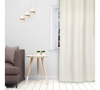 Портьерная штора Этель 250х265 см, двусторонний блэкаут, цвет Белый, плотность 240 г/м2, 100 полиэстер 4300956