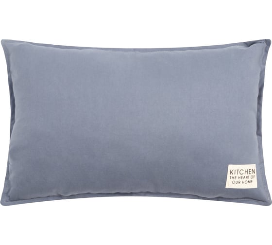 Подушка Этель 30x50+1 см, синий, 100% хлопок 9101160 1