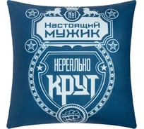 Подушка Этель "Нереально крут" 40x40 см, велюр, 100% п/э 9101180