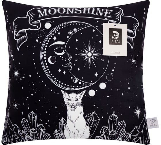 Чехол на подушку Этель Moonshine 40x40 см, 100% п/э, велюр 7029999