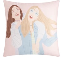 Подушка Этель "Подружки", 40x40 см, 100% п/э, велюр 9470600