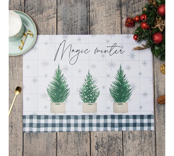 Салфетка на стол Этель Magic winter 30x40 см, 100% полиэстер, оксфорд 420 250 г/м2 5167883